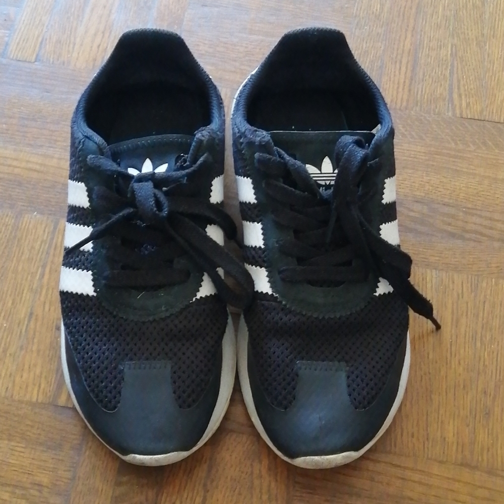 Adidas Black running shoes